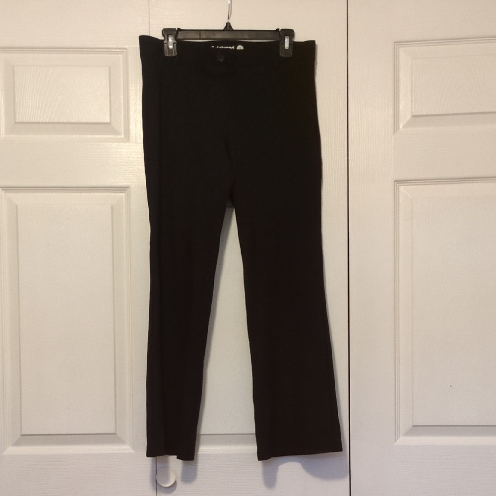 Betabrand Black Bootcut Knit Pants